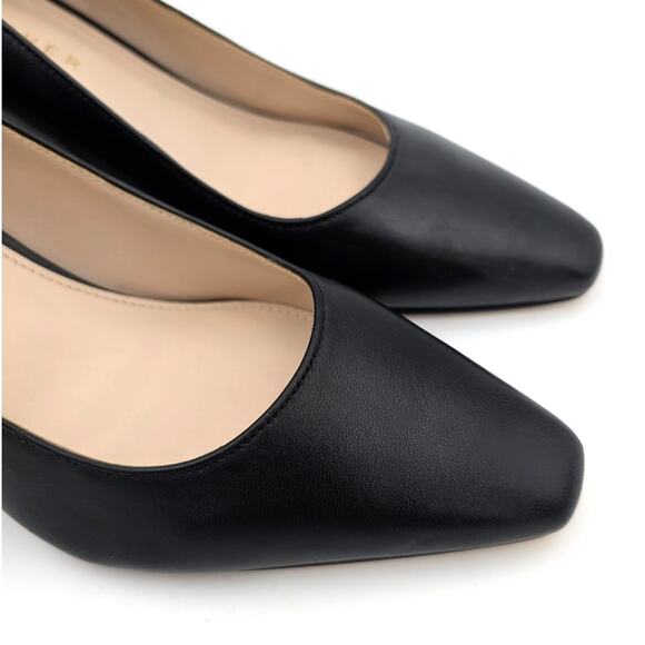 Marc Fisher Square toe Classic Heel Pump Women's Black Size US8.5M EU39 - Picture 7 of 11